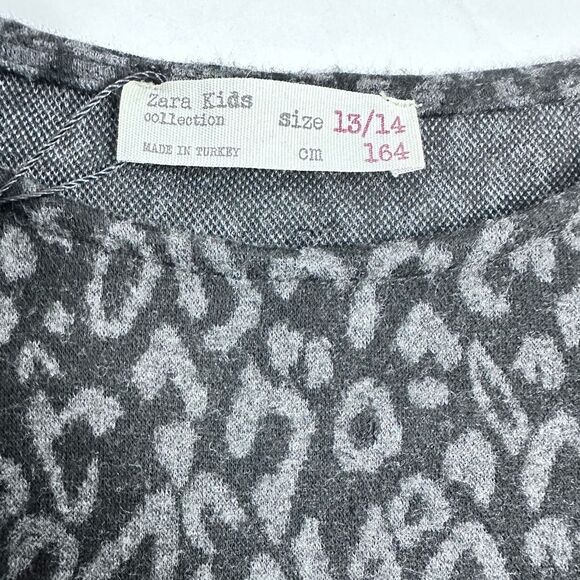 ZARA Drop Waist Leopard Dress, SIZE 13/14 - Picture 8 of 9